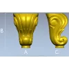 Ракушка-Волюта - 3D модель ножки в формате STL для ЧПУ