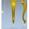 Классическая декоративная ножка в стиле ренессанс - 3D модель STL для ЧПУ