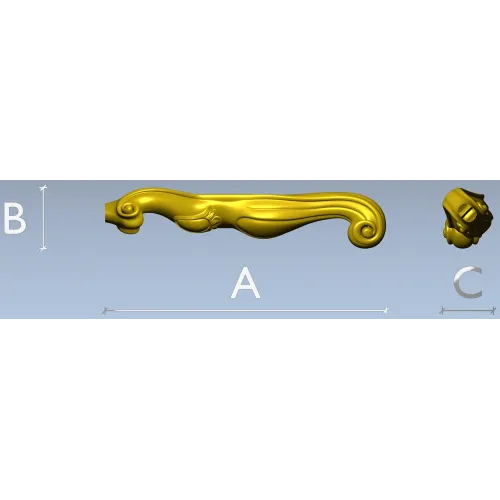 Венская завитая балясина - 3D модель STL для ЧПУ
