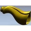 S-Flow Baluster - STL 3D model for CNC