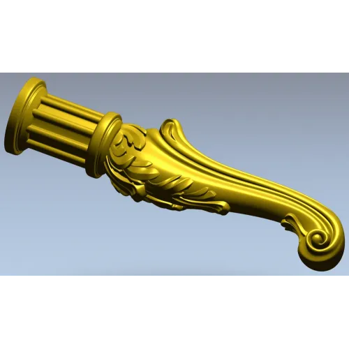 Acanthus Scroll Leg - Baroque Decorative Furniture Leg STL