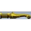 Acanthus Scroll Leg - Baroque Decorative Furniture Leg STL