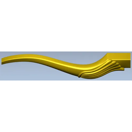 Curved Decorative Baluster - STL 3D Model for CNC Routing