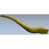 Curved Decorative Baluster - STL 3D Model for CNC Routing