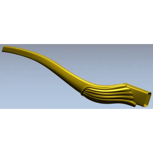 Curved Decorative Baluster - STL 3D Model for CNC Routing