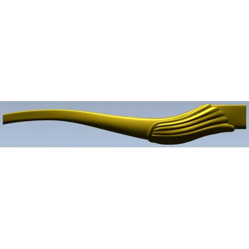 Curved Decorative Baluster - STL 3D Model for CNC Routing