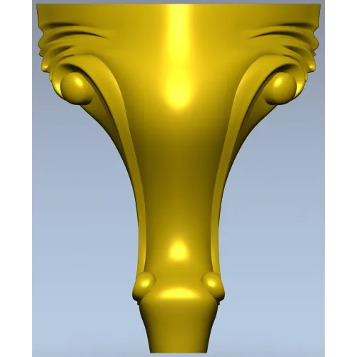 Rococo Acanthus Leg STL Model