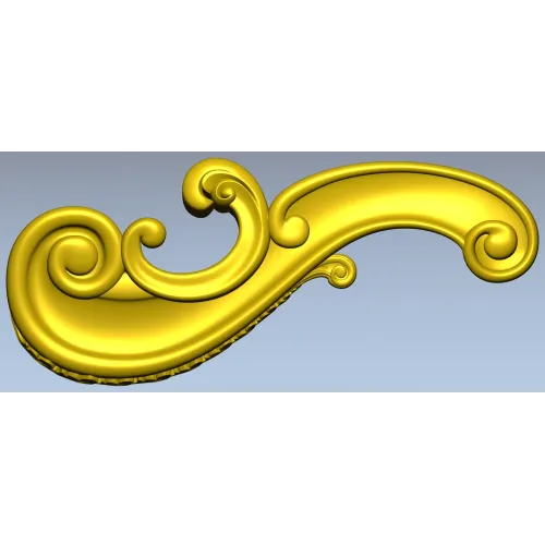 Regency Acanthus Scroll - STL 3D model for CNC routing