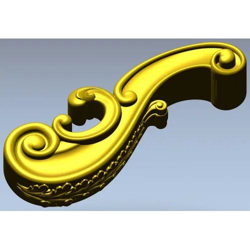 Regency Acanthus Scroll - STL 3D model for CNC routing