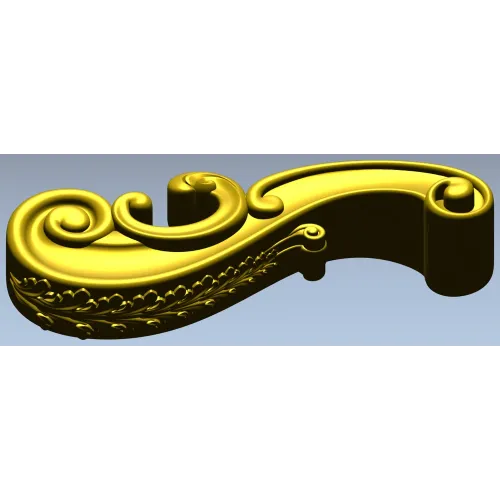 Regency Acanthus Scroll - STL 3D model for CNC routing