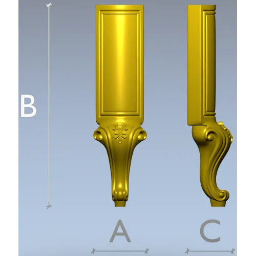 3D модель балясины в классическом стиле - STL для ЧПУ