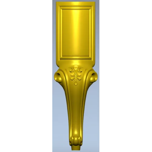 Классическая мебельная ножка в стиле рококо - 3D модель STL для ЧПУ