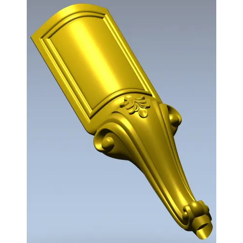 Классическая мебельная ножка в стиле рококо - 3D модель STL для ЧПУ