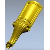 Классическая мебельная ножка в стиле рококо - 3D модель STL для ЧПУ