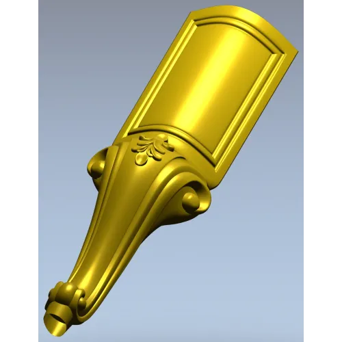Классическая мебельная ножка в стиле рококо - 3D модель STL для ЧПУ
