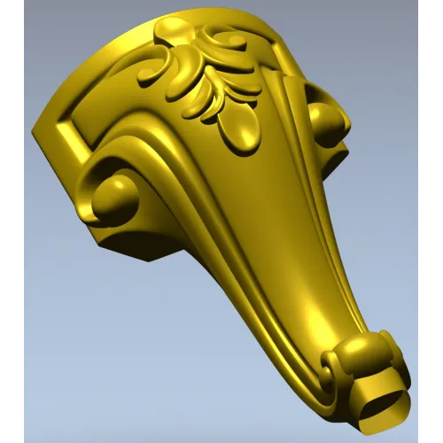 Acanthus Scroll Furniture Leg STL for CNC
