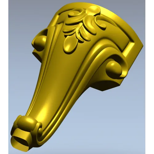 Acanthus Scroll Furniture Leg STL for CNC
