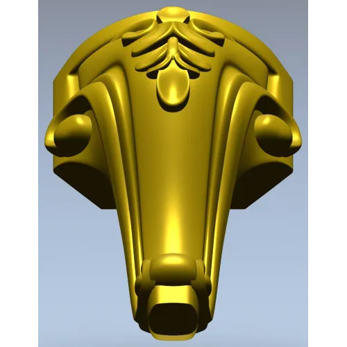 Acanthus Scroll Furniture Leg STL for CNC