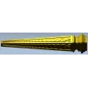 Beaded Tapered Baluster - STL 3D model for CNC milling