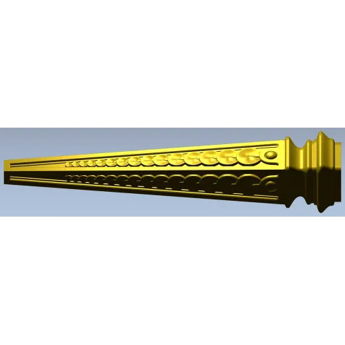 Beaded Tapered Baluster - STL 3D model for CNC milling