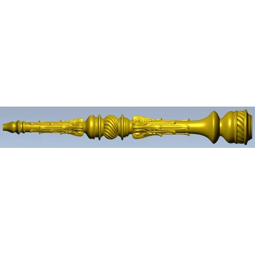 Regal Twist Baluster - STL 3D model for CNC milling