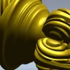 Regal Twist Baluster - STL 3D model for CNC milling