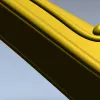 3D модель STL мебельной ножки в классическом орнаменте для ЧПУ