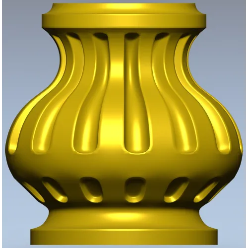 Fluted Auric Baluster STL