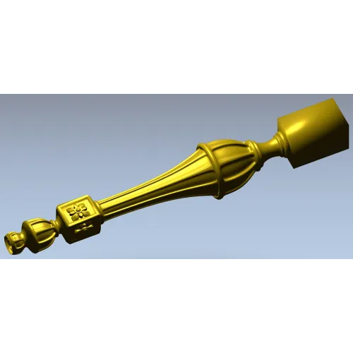 Regal Rosette Baluster - detailed STL 3D model for CNC