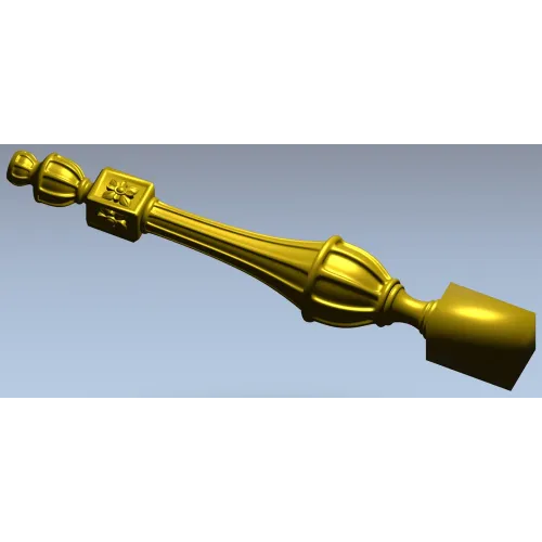 Regal Rosette Baluster - detailed STL 3D model for CNC