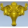 Декоративный картуш из аканта - 3D модель STL для ЧПУ