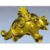 Декоративный картуш из аканта - 3D модель STL для ЧПУ