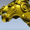 Декоративный картуш из аканта - 3D модель STL для ЧПУ
