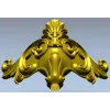 Декоративный картуш из аканта - 3D модель STL для ЧПУ