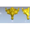 Декоративный картуш из аканта - 3D модель STL для ЧПУ