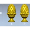 STL модель навершие "Версальская шишка" для ЧПУ