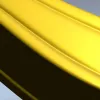 Резная изогнутая ножка с розеткой - STL модель для ЧПУ