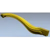 Decorative S-Curve Furniture Leg - STL 3D Model for CNC Milling