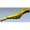 Балясина с растительным орнаментом - 3D модель STL для ЧПУ