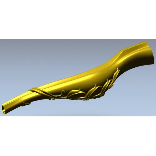 Балясина с растительным орнаментом - 3D модель STL для ЧПУ