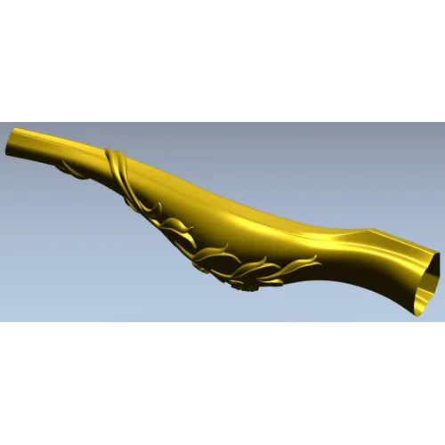 Балясина с растительным орнаментом - 3D модель STL для ЧПУ