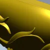 Балясина с растительным орнаментом - 3D модель STL для ЧПУ