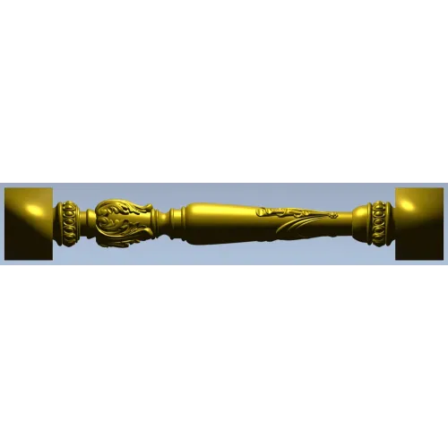 Aurelia Spindle - detailed STL 3D model for CNC