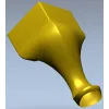 3D модель мебельной ножки в стиле кабриоль - STL для ЧПУ