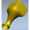3D модель мебельной ножки в стиле кабриоль - STL для ЧПУ