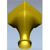 3D модель мебельной ножки в стиле кабриоль - STL для ЧПУ