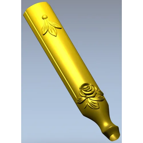 Балясина с барельефом розы - 3D модель STL для ЧПУ