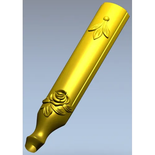 Балясина с барельефом розы - 3D модель STL для ЧПУ