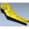Мебельная ножка с завитком - 3D STL модель для ЧПУ