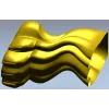 Flowcrest wave baluster - STL 3D model for CNC wood carving